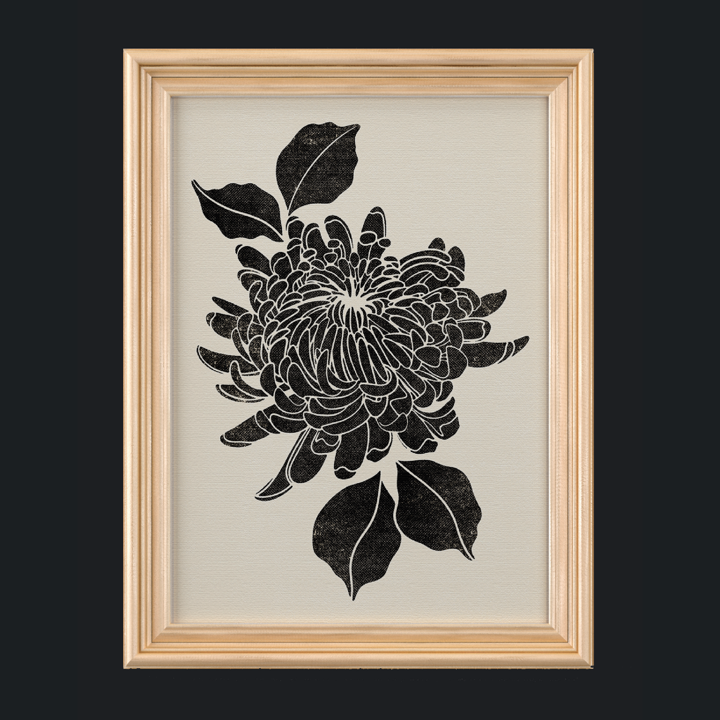 Chrysanthemum 01 - A4 Art Print