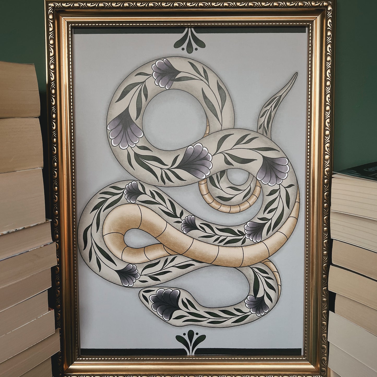 Floral Serpent - A3 Art Print