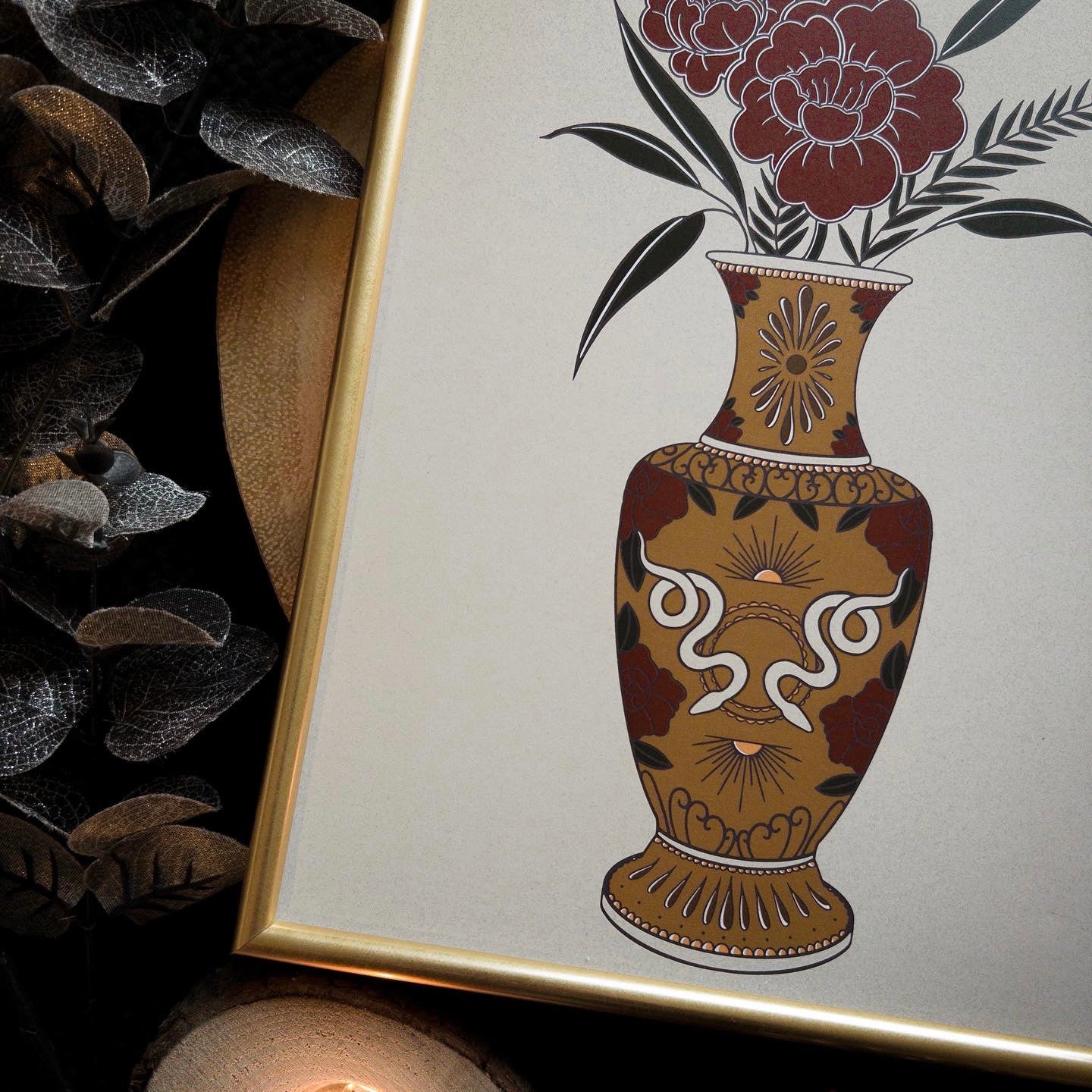 Traditional Vase - A4 Art Print