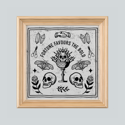 Fortune Favours The Bold - 297mm Square Art Print